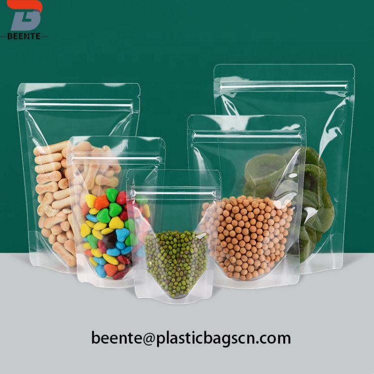 Makanan Ziplock Clear Stand Up Snacks Pouch